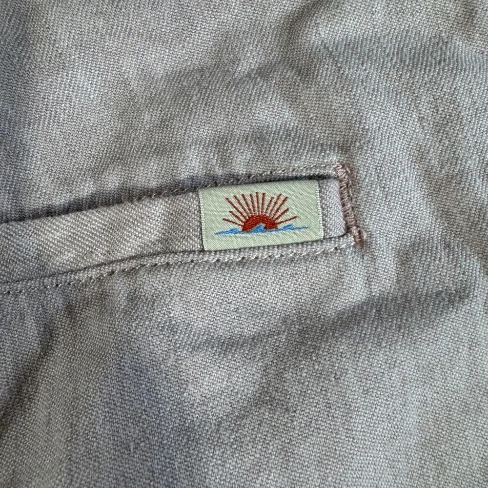 Faherty Brand Mens 38 Linen Organic Cotton Blend Drawstring Shorts Light Pink